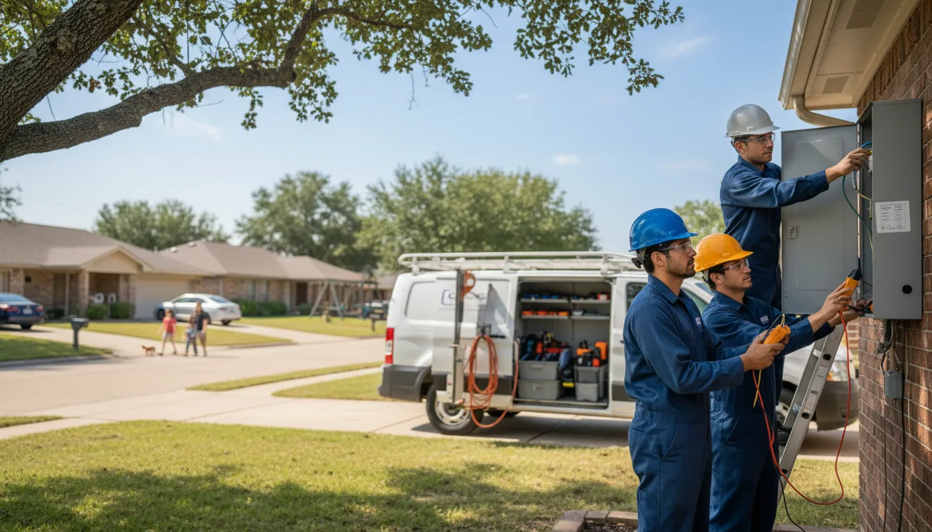Certified electrician providing emergency electrical services in Sonora, TX